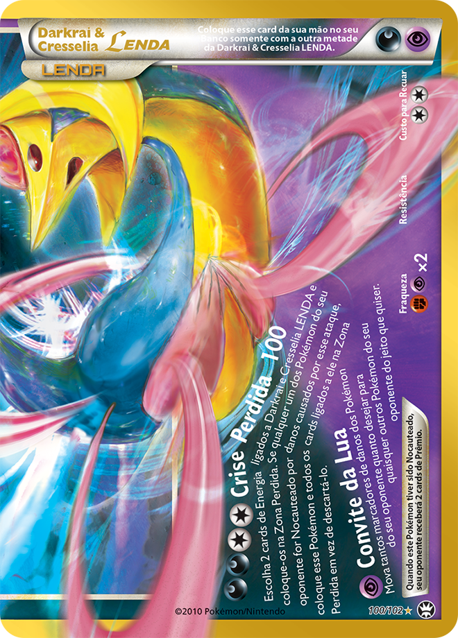 Carta Darkrai & Cresselia LENDA