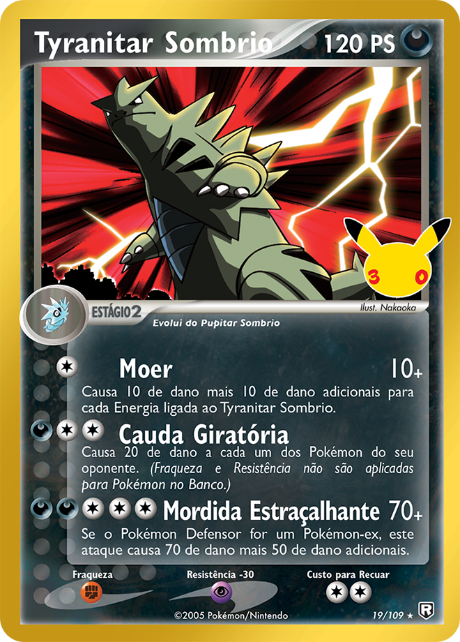 Carta Tyranitar Sombrio