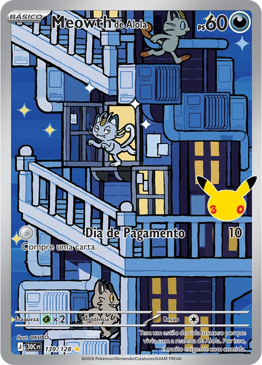Carta Meowth de Alola