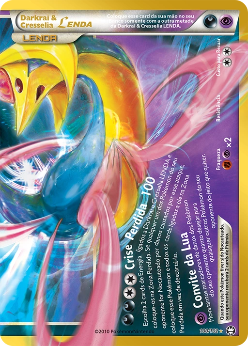 Carta Darkrai & Cresselia LENDA