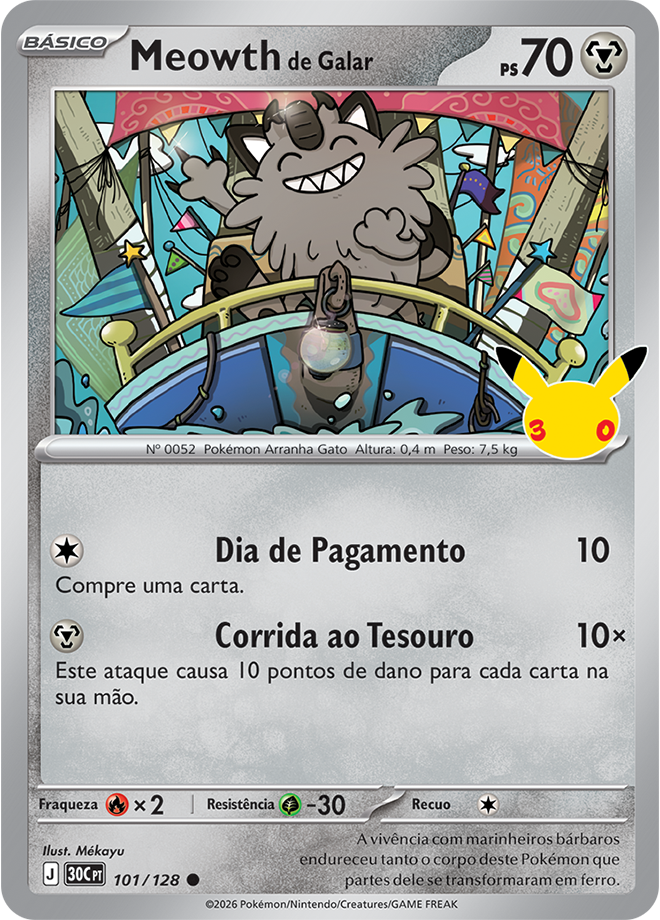 Carta Meowth de Galar