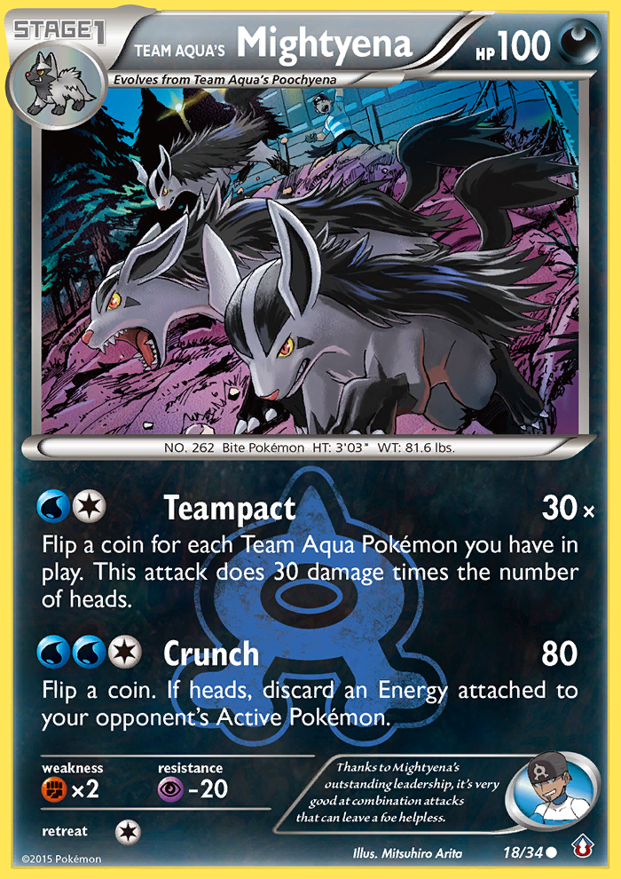 Carta Mightyena da Equipe Aqua