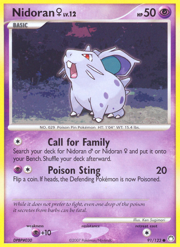 Carta Nidoran♀