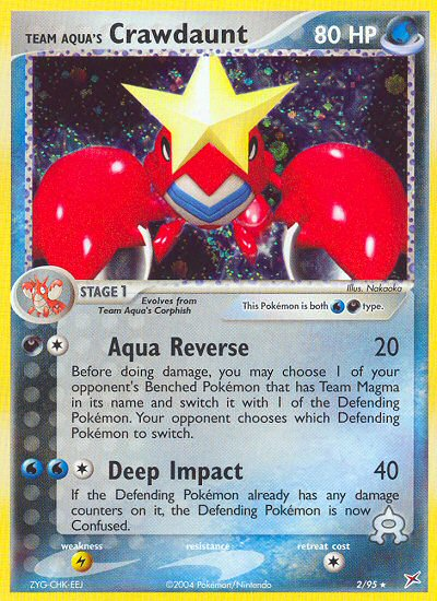 Carta Team Aqua's Crawdaunt