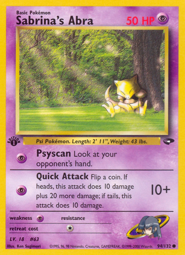 Carta Sabrina's Abra