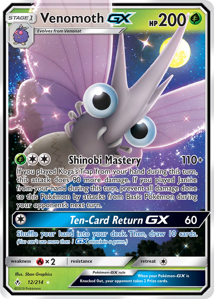 Carta Venomoth GX