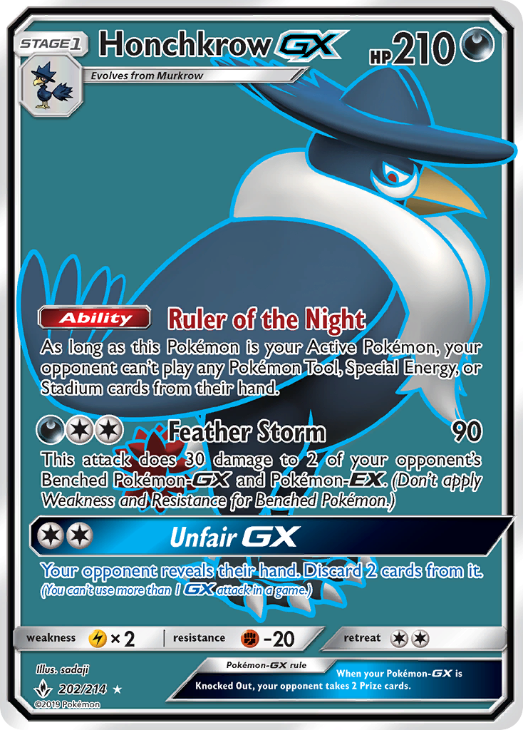 Carta Honchkrow GX