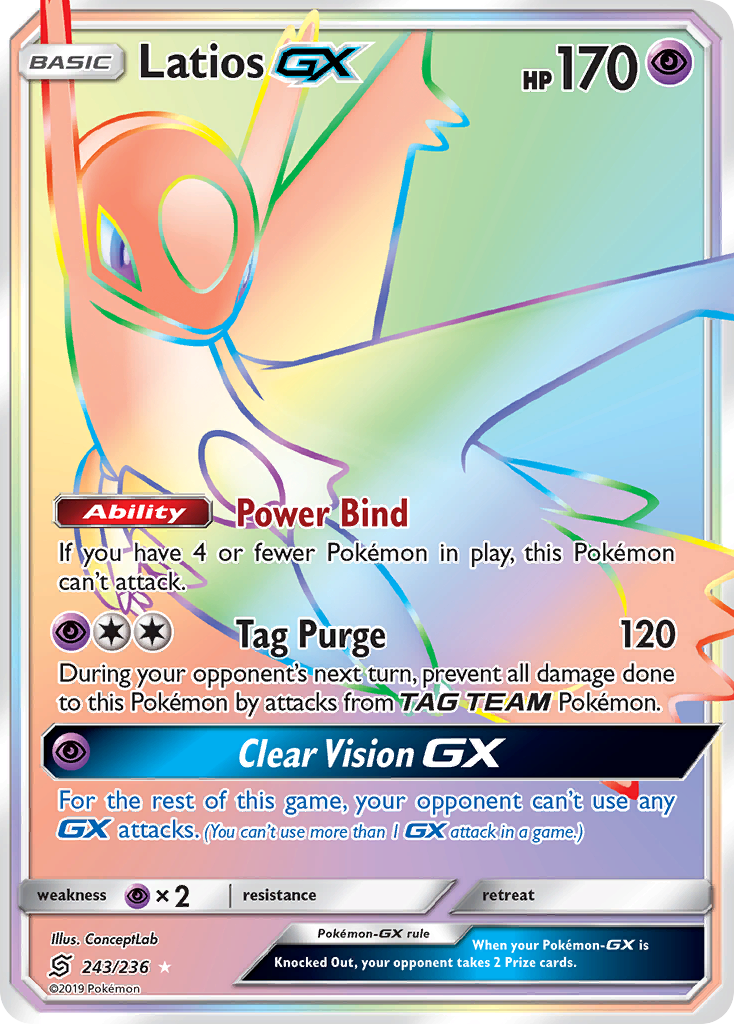 Carta Latios GX