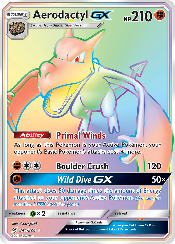 Carta Aerodactyl GX
