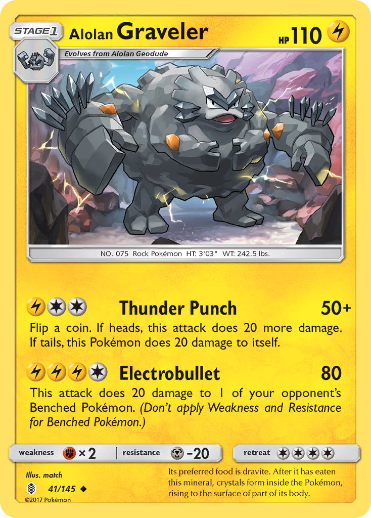 Carta Graveler de Alola