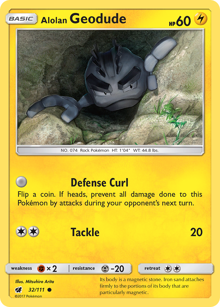Carta Geodude de Alola