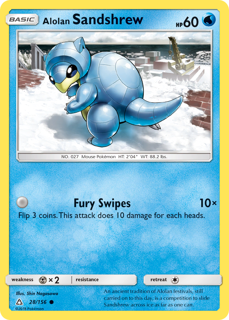Carta Sandshrew de Alola