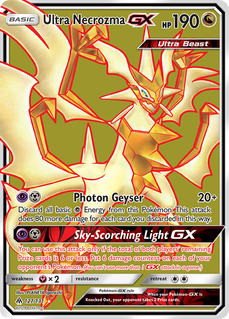 Carta Ultra Necrozma GX