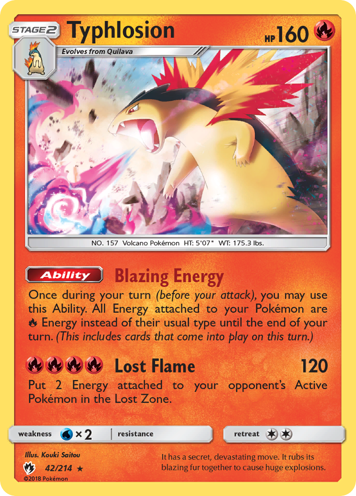 Carta Typhlosion