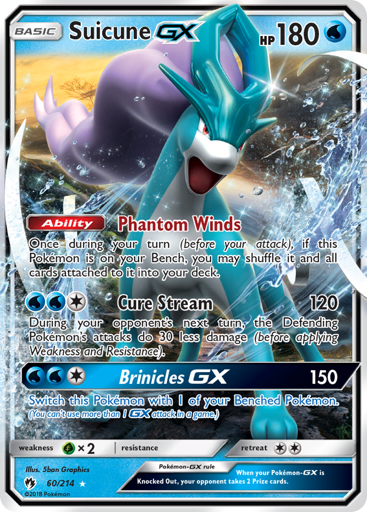 Carta Suicune GX