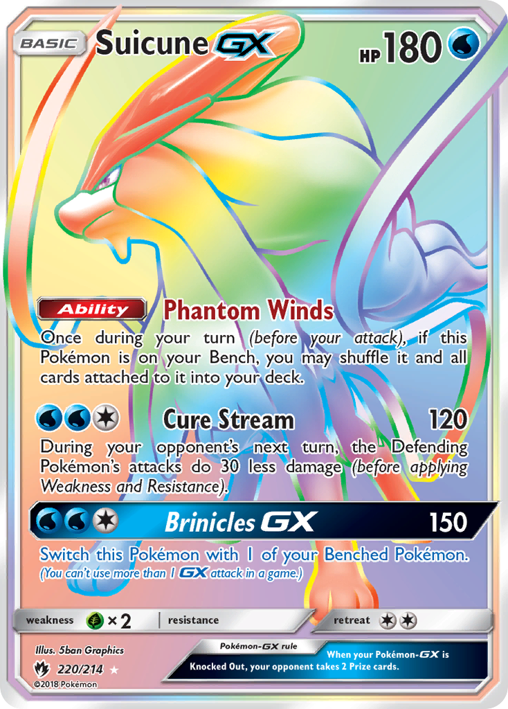 Carta Suicune GX