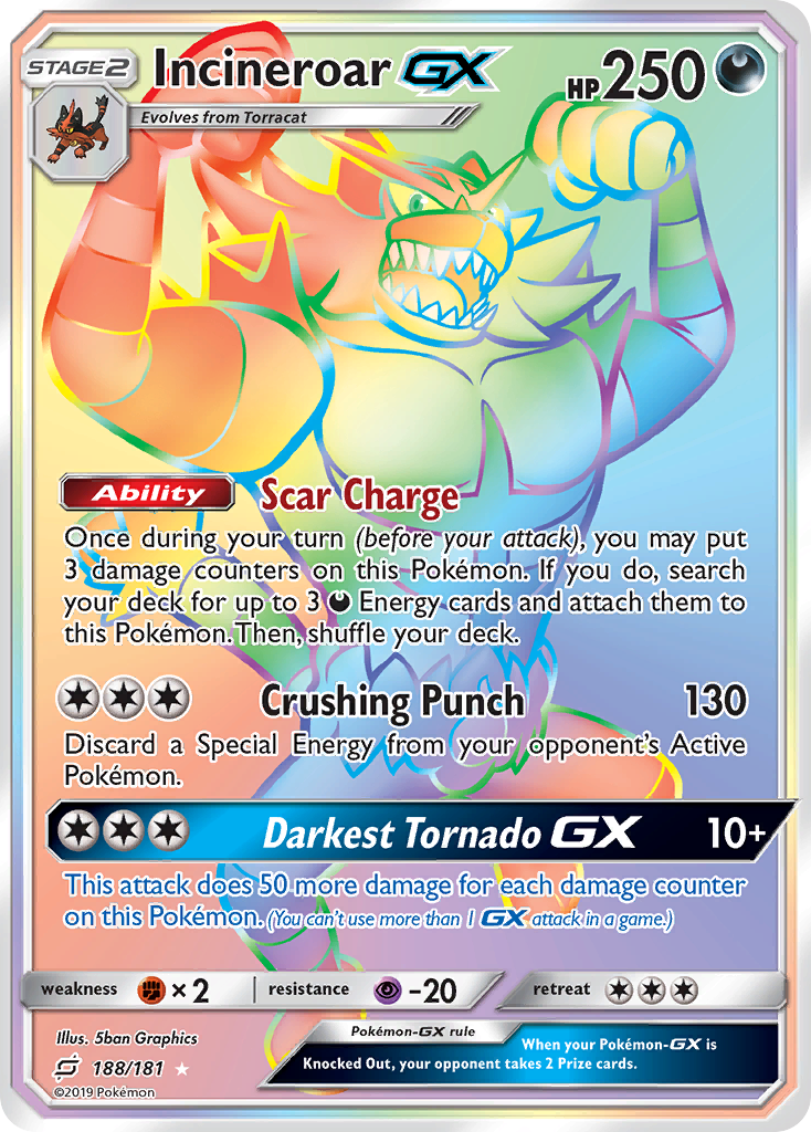 Carta Incineroar GX