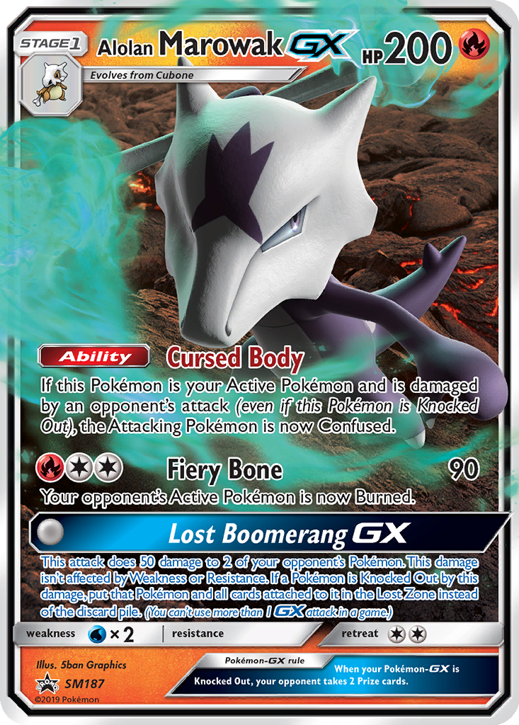 Carta Alolan Marowak GX