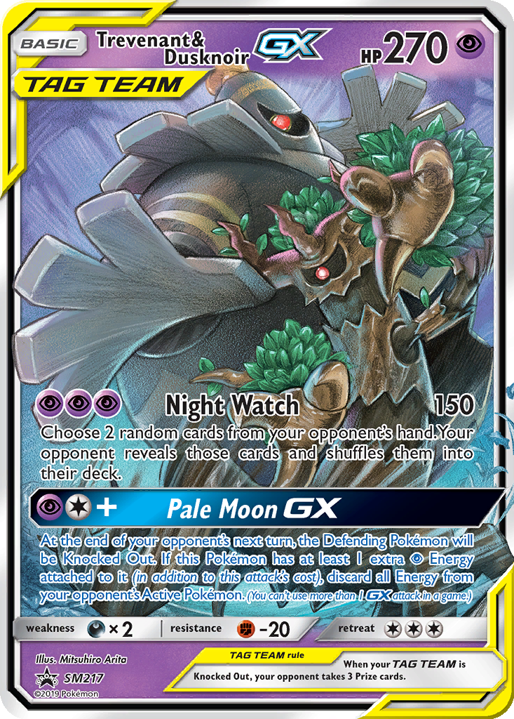 Carta Trevenant & Dusknoir GX