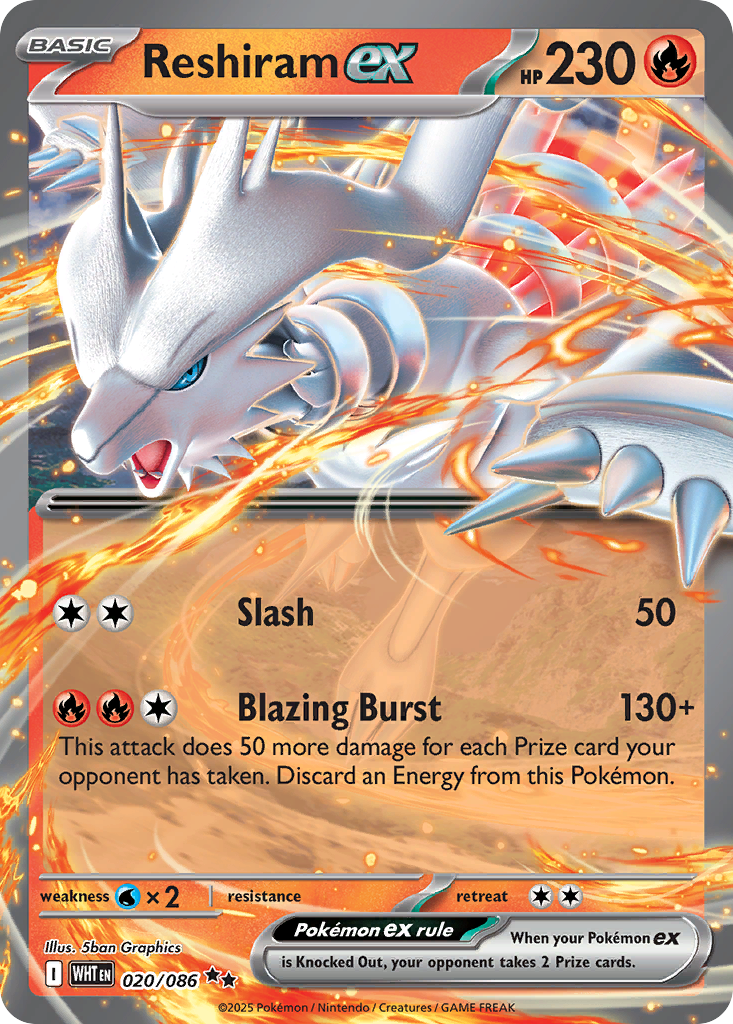 Carta Reshiram ex