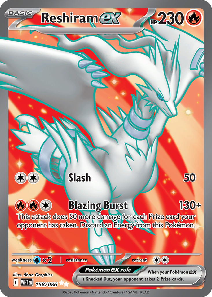 Carta Reshiram ex