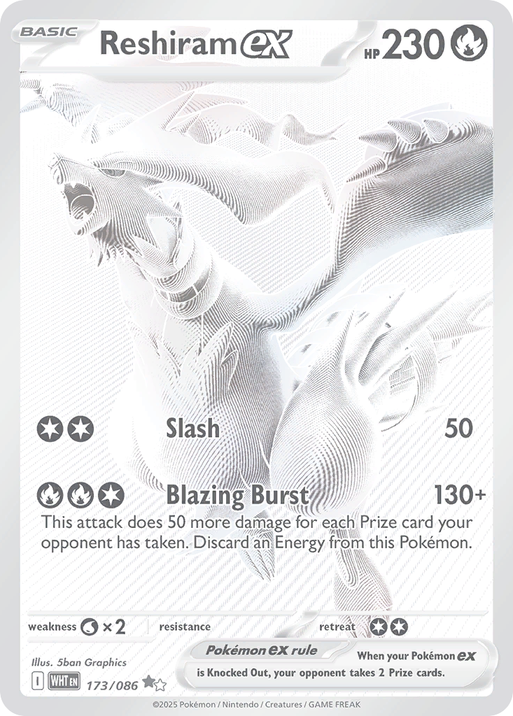 Carta Reshiram ex