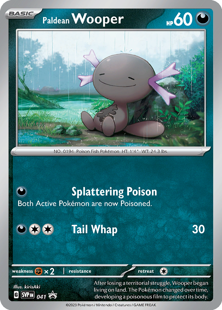 Carta Paldean Wooper