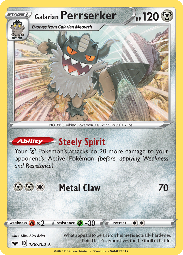Carta Perrserker de Galar