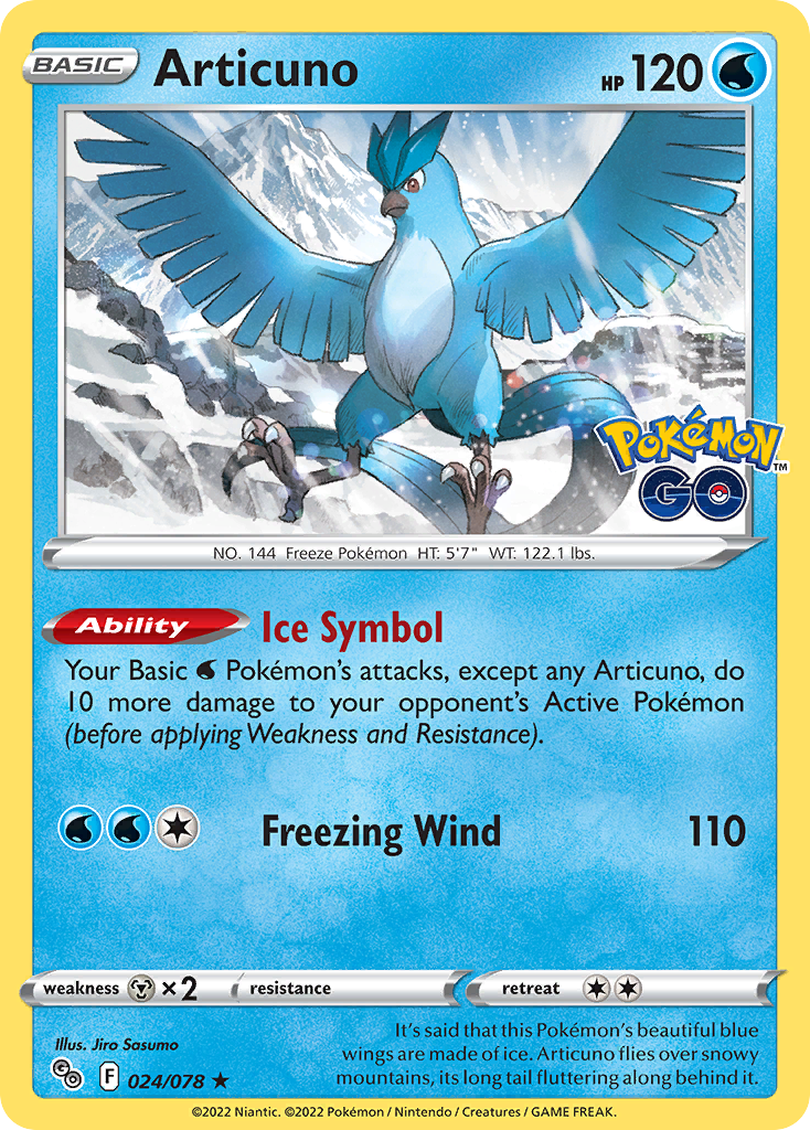 Carta Articuno