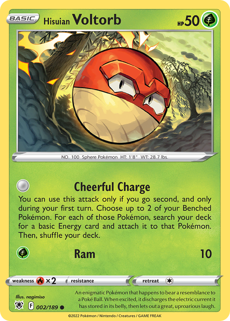 Carta Voltorb de Hisui