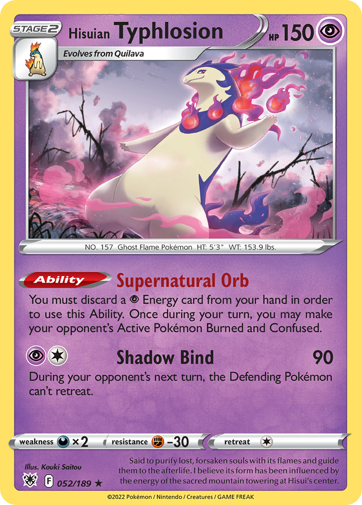 Carta Typhlosion de Hisui
