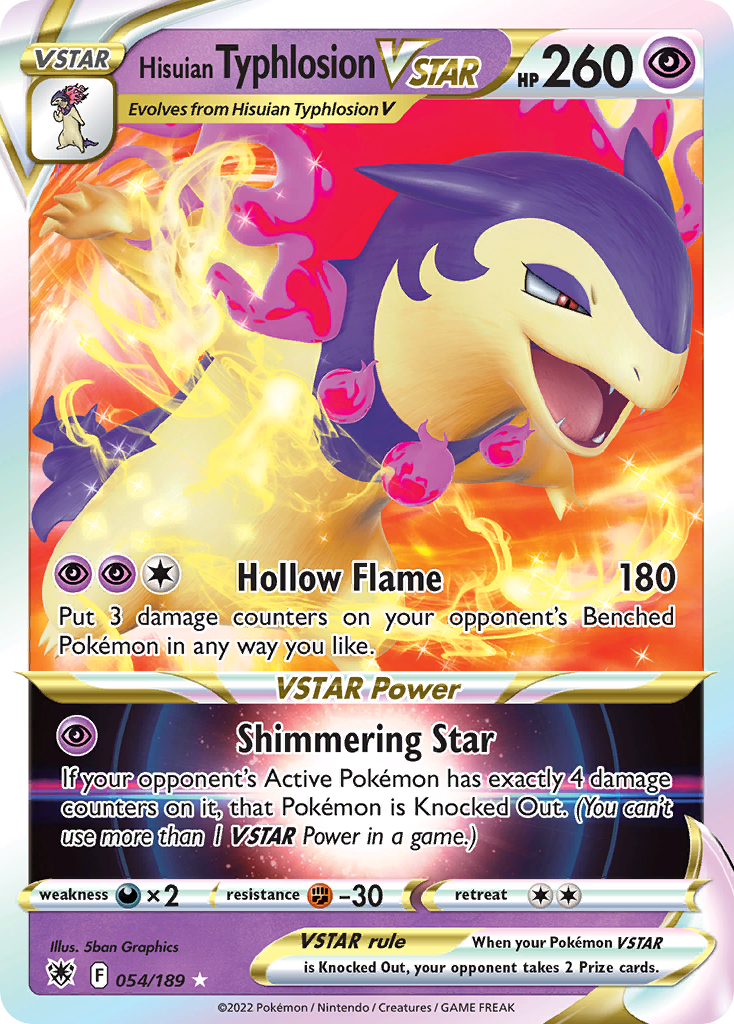 Carta Typhlosion de Hisui V-ASTRO