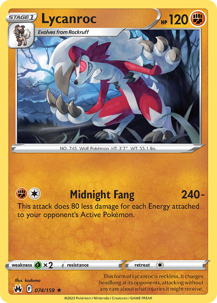 Carta Lycanroc