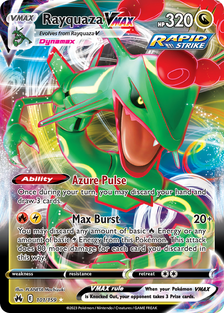 Carta Rayquaza VMAX