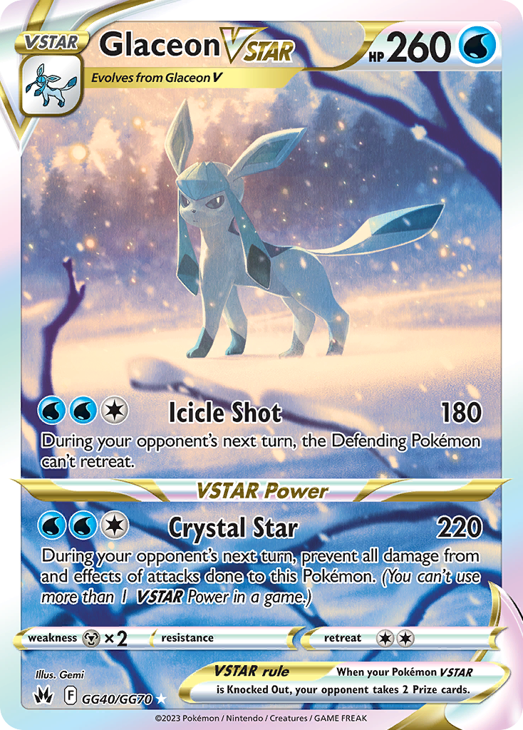 Carta Glaceon V-ASTRO