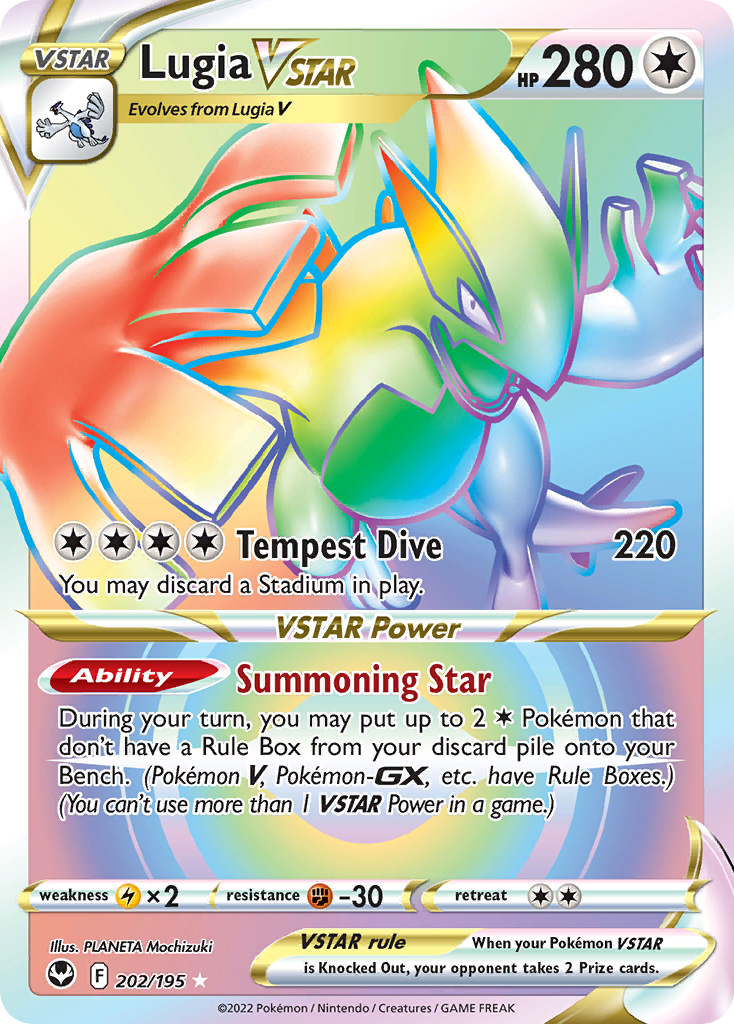 Carta Lugia V-ASTRO