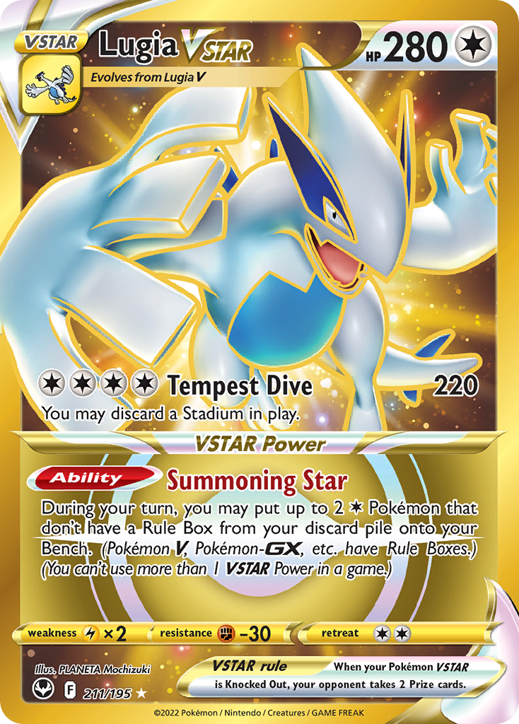 Carta Lugia V-ASTRO