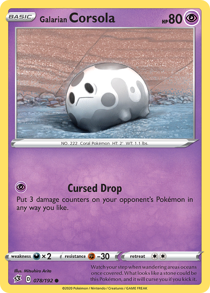 Carta Corsola de Galar