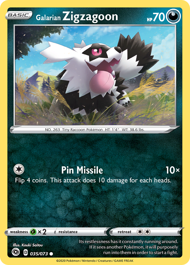 Carta Zigzagoon de Galar