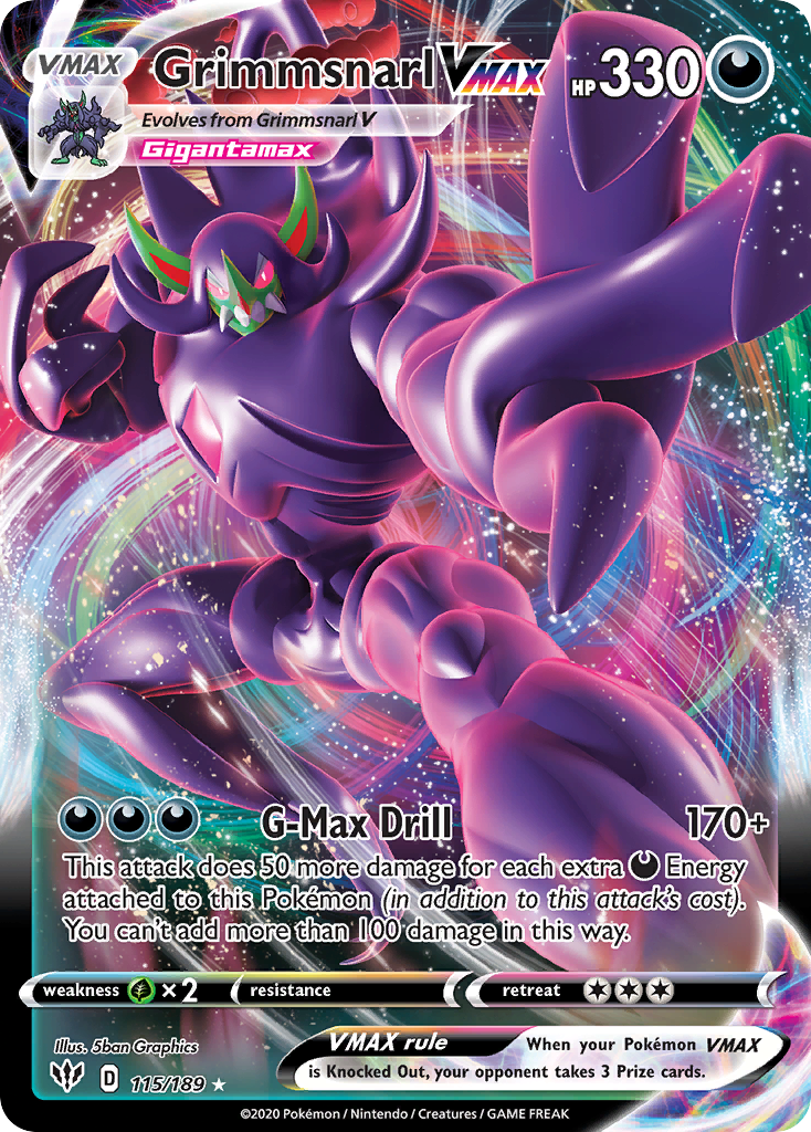 Carta Grimmsnarl VMAX