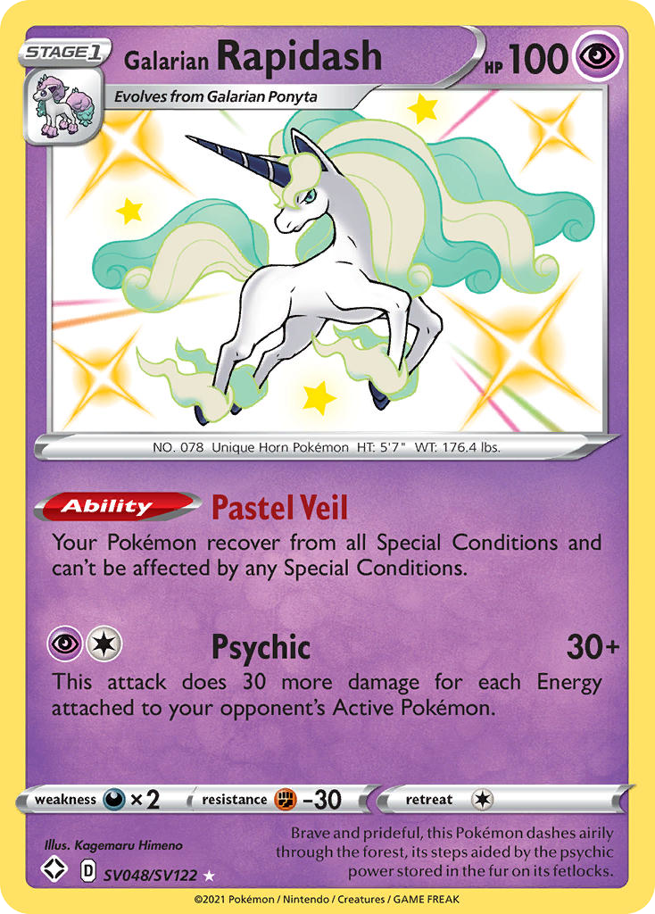 Carta Rapidash de Galar
