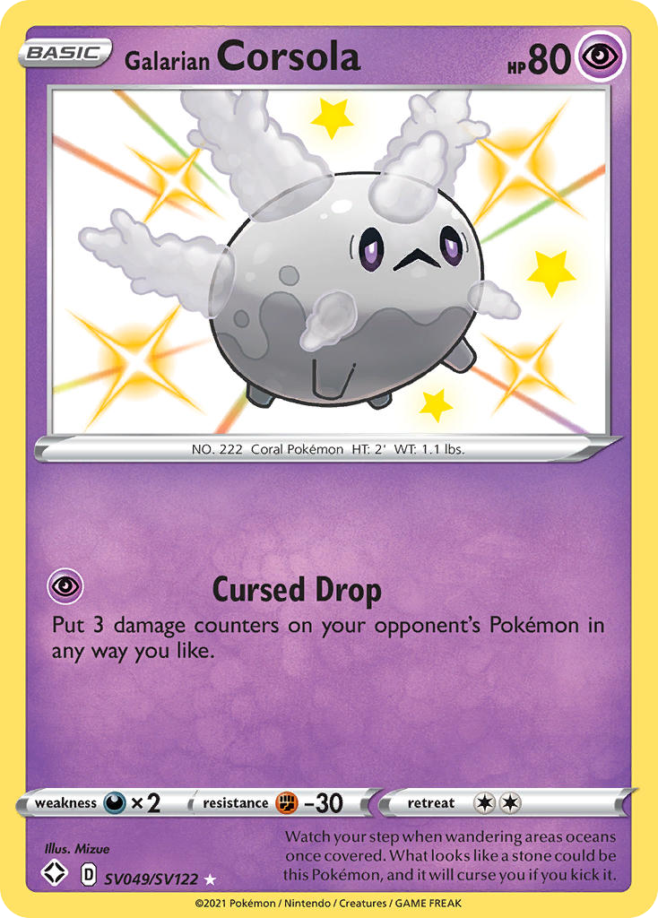Carta Corsola de Galar