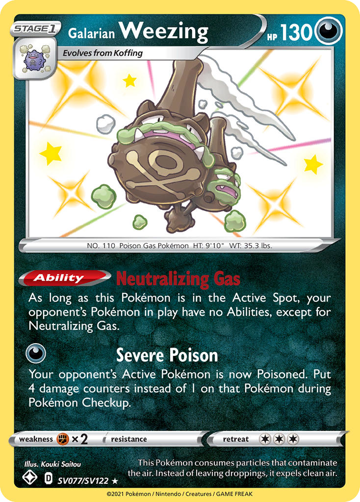 Carta Weezing de Galar