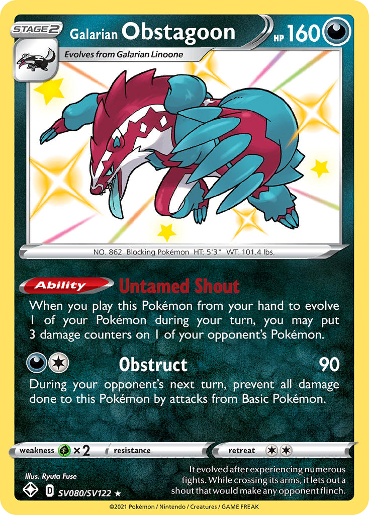 Carta Obstagoon de Galar