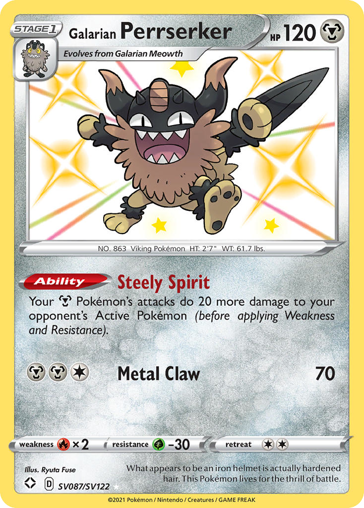 Carta Perrserker de Galar