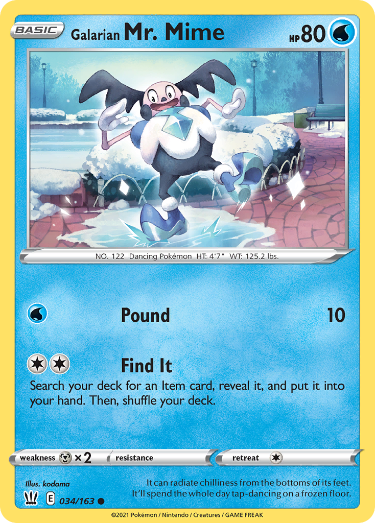 Carta Mr. Mime de Galar