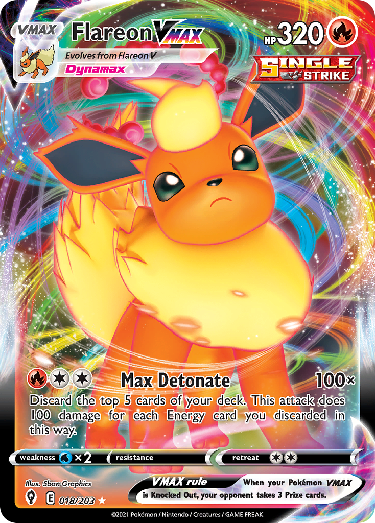 Carta Flareon VMAX