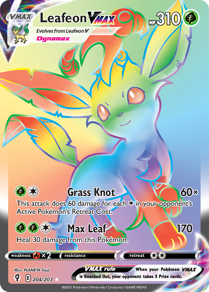 Carta Leafeon VMAX