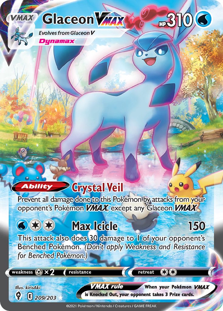 Carta Glaceon VMAX