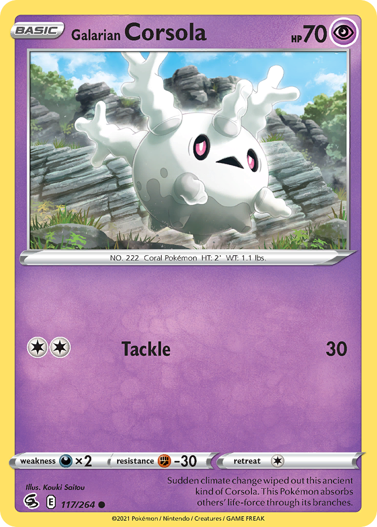 Carta Corsola de Galar